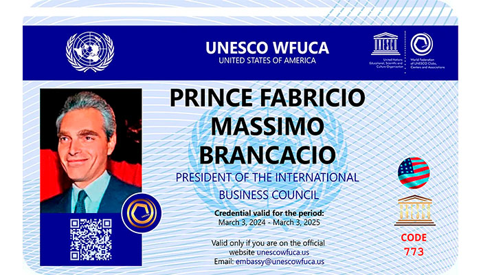 Prince Fabricio Massimo Brancacio